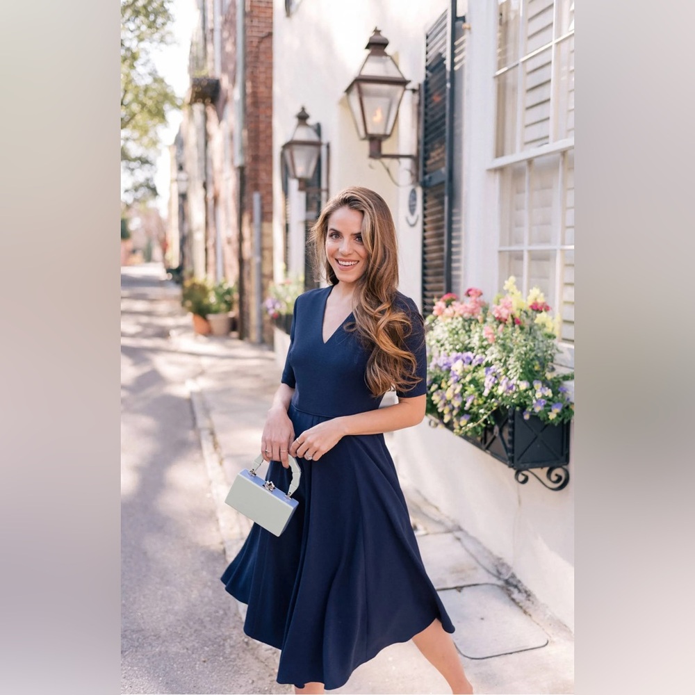 Gal Meets Glam Edith Dress in Navy Size 6